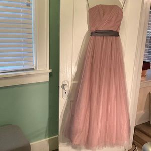Blush Tulle Formal Bridesmaid dress